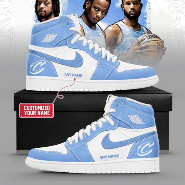 Tubopro Cleveland Cavaliers AJ1 High Sneakers Shoes For Men And Women