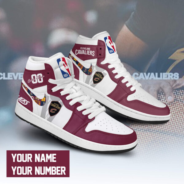 Tubopro Cleveland Cavaliers AJ1 High Sneakers Shoes For Men And Women