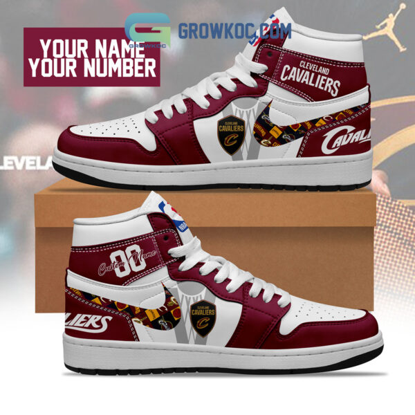 Tubopro Cleveland Cavaliers AJ1 High Sneakers Shoes For Men And Women