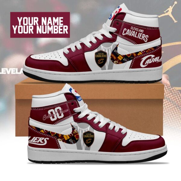 Tubopro Cleveland Cavaliers AJ1 High Sneakers Shoes For Men And Women - Image 3