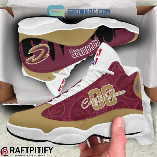 Tubopro Cleveland Cavaliers AJ13 Sneakers Shoes For Men And Women