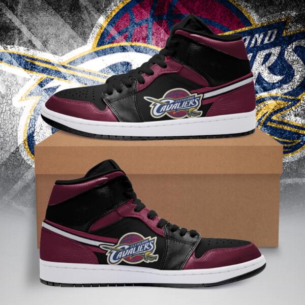 Tubopro Cleveland Cavaliers NBA AJ1 High Sneakers Shoes For Men And Women