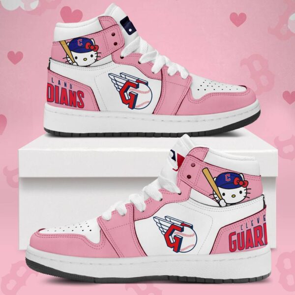 Tubopro Cleveland Guardians AJ1 High Sneakers Shoes For Men And Women