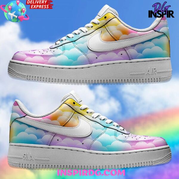 Tubopro Cloudy Color Sky Air Low-Top Sneakers Shoes For Men And Women