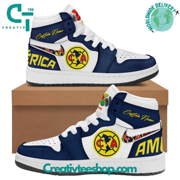 Tubopro Club America AJ1 High Sneakers Shoes For Men And Women - Image 2