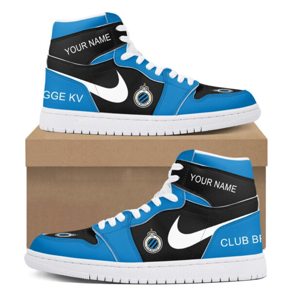 Tubopro Club Brugge KV AJ1 High Sneakers Shoes For Men And Women - Image 2
