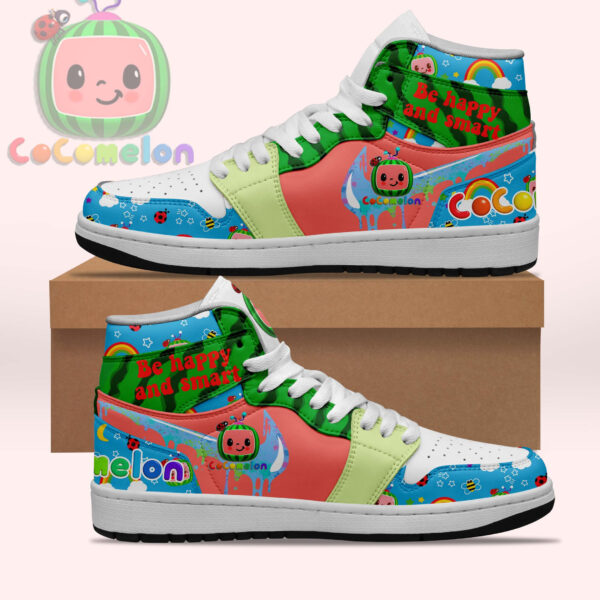 Tubopro Cocomelon AJ1 High Sneakers Shoes For Men And Women
