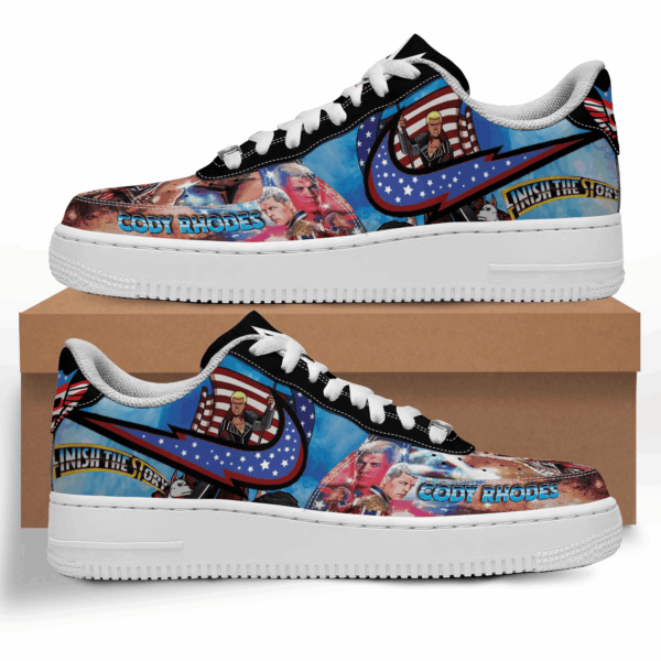 Tubopro Cody Rhodes Air Low-Top Sneakers Shoes For Men And Women - Image 4