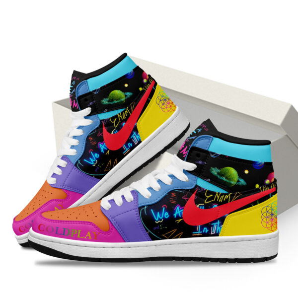 Tubopro Coldplay AJ1 High Sneakers Shoes For Men And Women - Image 2