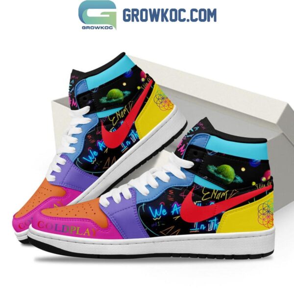 Tubopro Coldplay AJ1 High Sneakers Shoes For Men And Women - Image 2