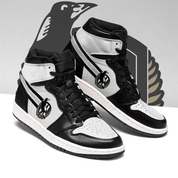Tubopro Collingwood Magpies AFL AJ1 High Sneakers Shoes For Men And Women