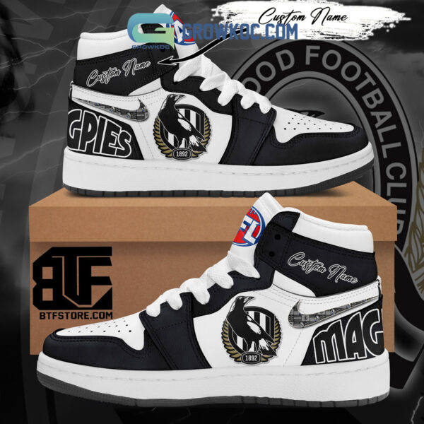 Tubopro Collingwood Magpies AJ1 High Sneakers Shoes For Men And Women