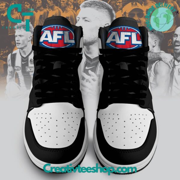 Tubopro Collingwood Magpies AJ1 High Sneakers Shoes For Men And Women - Image 2
