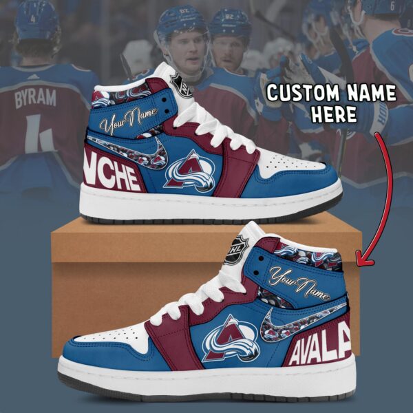 Tubopro Colorado Avalanche AJ1 High Sneakers Shoes For Men And Women