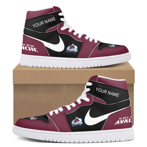 Tubopro Colorado Avalanche AJ1 High Sneakers Shoes For Men And Women - Image 2