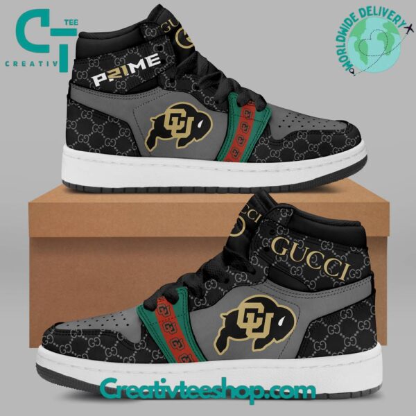 Tubopro Colorado Buffaloes AJ1 High Sneakers Shoes For Men And Women - Image 2