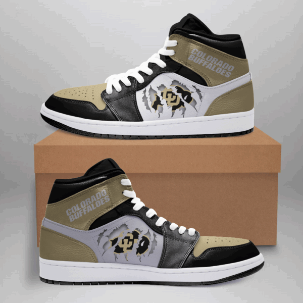 Tubopro Colorado Buffaloes AJ1 High Sneakers Shoes For Men And Women