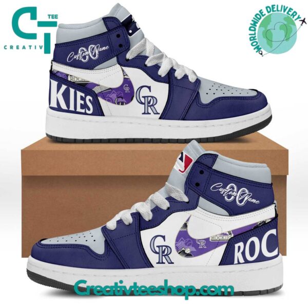 Tubopro Colorado Rockies AJ1 High Sneakers Shoes For Men And Women