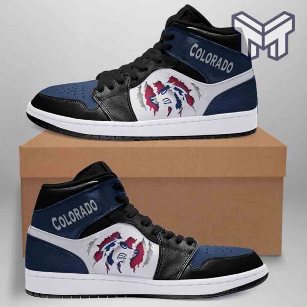 Tubopro Colorado State Pueblo Thunderwolves AJ1 High Sneakers Shoes For Men And Women
