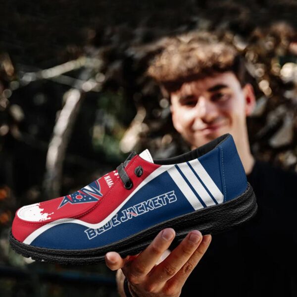 Tubopro Columbus Blue Jackets Hey Dude Shoes For Men And Women - Image 4