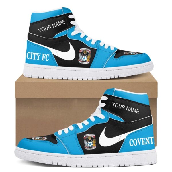 Tubopro Coventry City AJ1 High Sneakers Shoes For Men And Women - Image 2