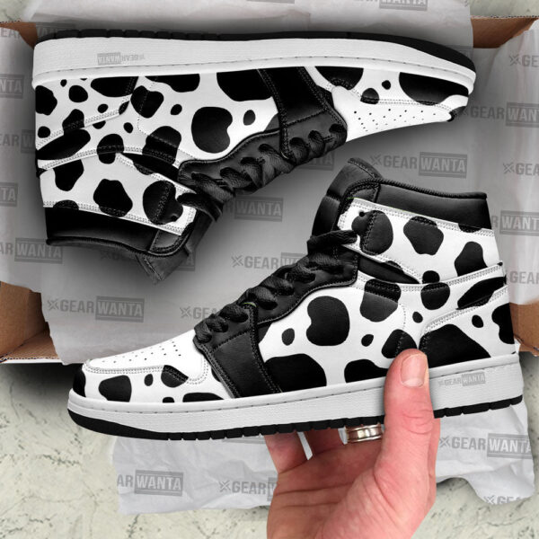 Tubopro Cow Diary Skin AJ1 High Sneakers Shoes For Men And Women