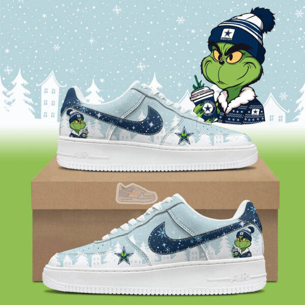 Tubopro Cowboys Football Grinchmas Air Low-Top Sneakers Shoes For Men And Women