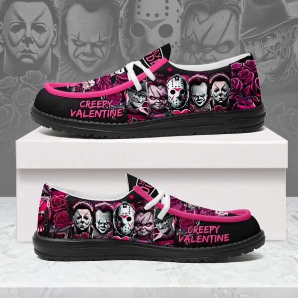 Tubopro Creepy Valentine Personalized Hey Dude Shoes For Men And Women