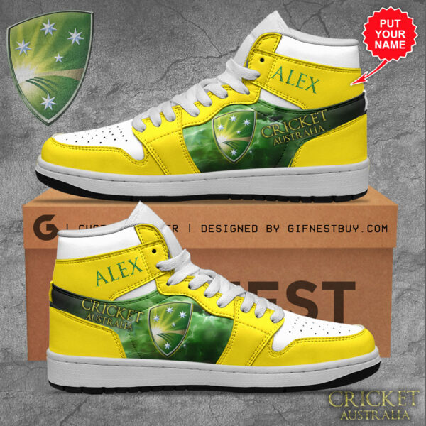 Tubopro Cricket World Cup 2023 x Australia AJ1 High Sneakers Shoes For Men And Women