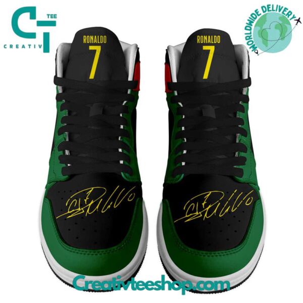 Tubopro Cristiano Ronaldo AJ1 High Sneakers Shoes For Men And Women - Image 2