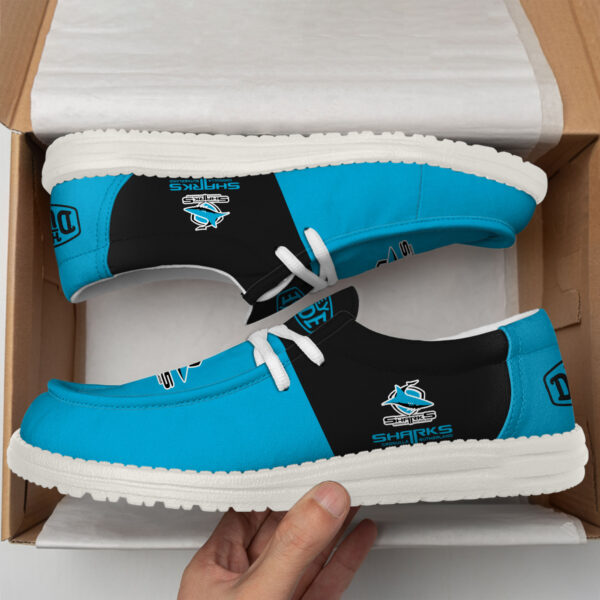 Tubopro Cronulla Sharks Personalized Hey Dude Shoes For Men And Women - Image 3