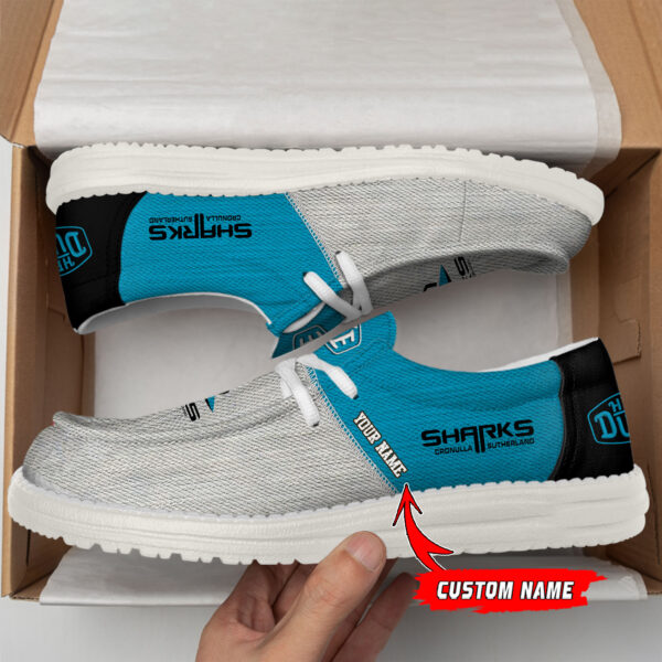 Tubopro Cronulla Sharks Personalized Hey Dude Shoes For Men And Women - Image 2