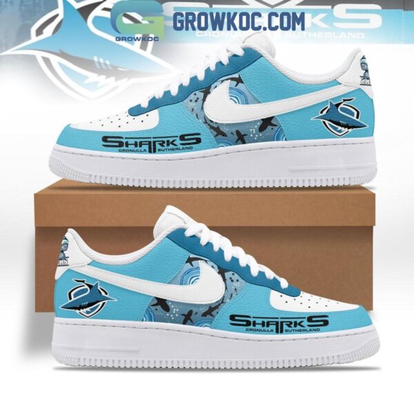 Tubopro Cronulla Sutherland Sharks Air Low-Top Sneakers Shoes For Men And Women