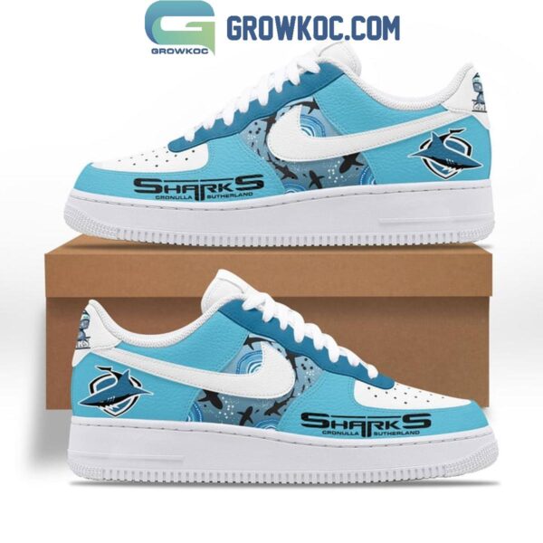Tubopro Cronulla Sutherland Sharks Air Low-Top Sneakers Shoes For Men And Women - Image 3