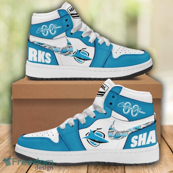 Tubopro Cronulla Sutherland Sharks AJ1 High Sneakers Shoes For Men And Women