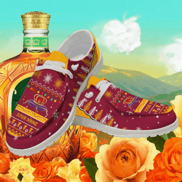 Tubopro Crown Royal Personalized Hey Dude Shoes For Men And Women