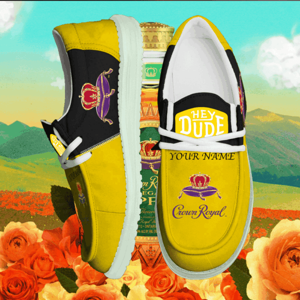 Tubopro Crown Royal Personalized Hey Dude Shoes For Men And Women