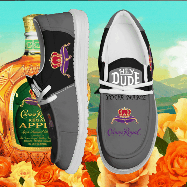 Tubopro Crown Royal Personalized Hey Dude Shoes For Men And Women