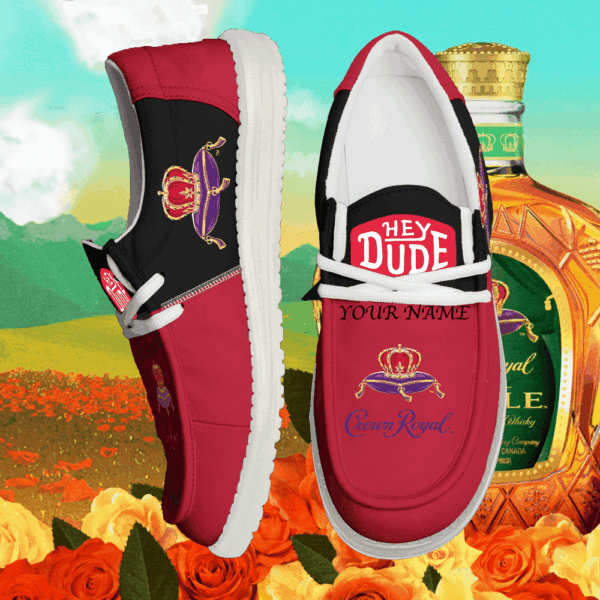 Tubopro Crown Royal Personalized Hey Dude Shoes For Men And Women