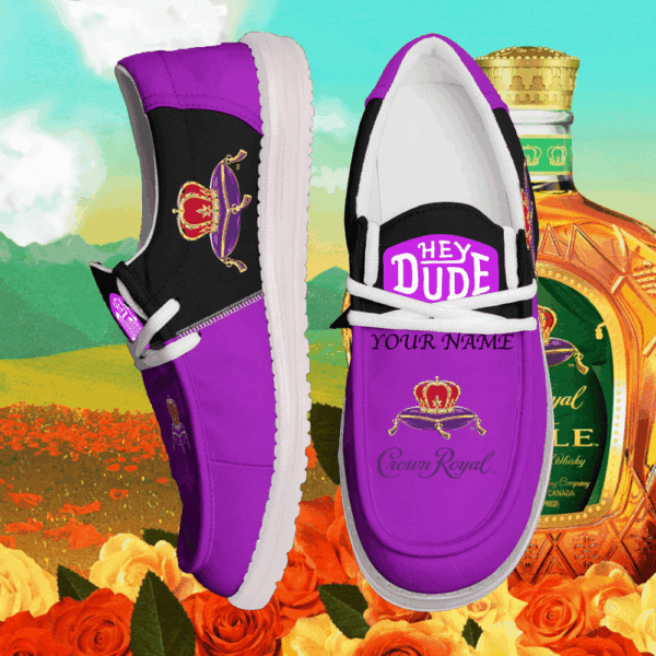 Tubopro Crown Royal Personalized Hey Dude Shoes For Men And Women