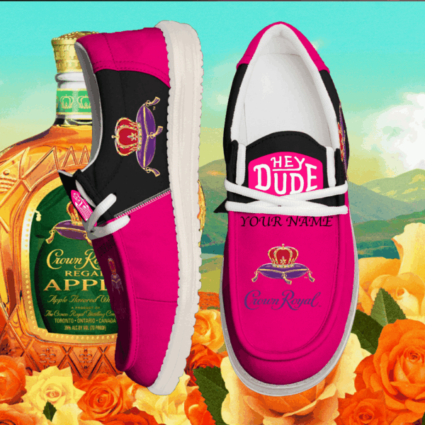 Tubopro Crown Royal Personalized Hey Dude Shoes For Men And Women