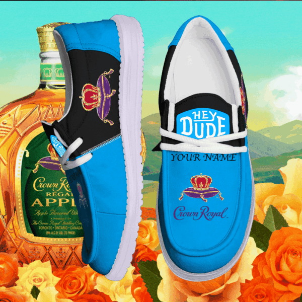 Tubopro Crown Royal Personalized Hey Dude Shoes For Men And Women