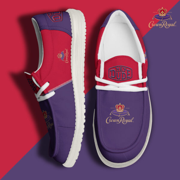 Tubopro Crown Royal Personalized Hey Dude Shoes For Men And Women