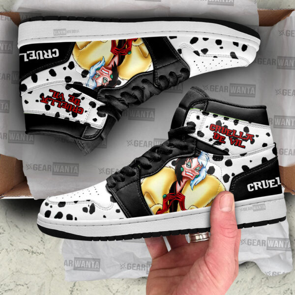 Tubopro Cruella De Vil AJ1 High Sneakers Shoes For Men And Women - Image 2