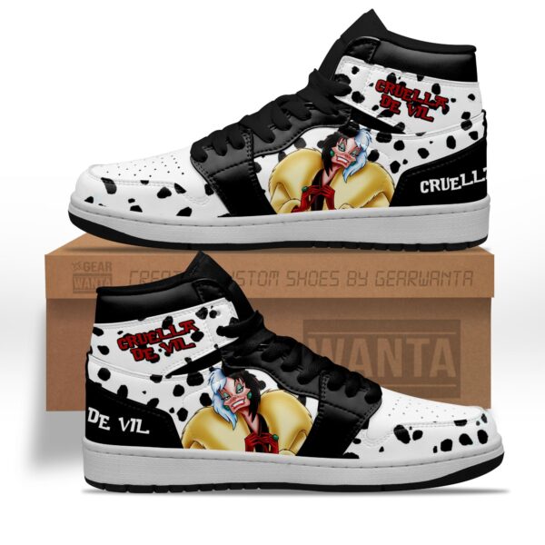 Tubopro Cruella De Vil AJ1 High Sneakers Shoes For Men And Women