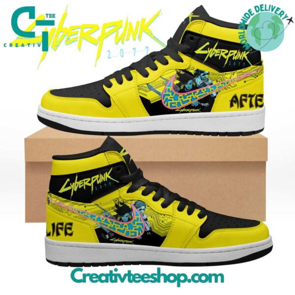 Tubopro Cyberpunk 2077 AJ1 High Sneakers Shoes For Men And Women
