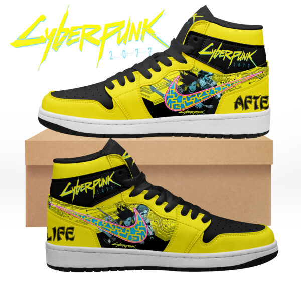 Tubopro Cyberpunk 2077 AJ1 High Sneakers Shoes For Men And Women