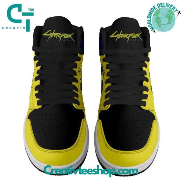 Tubopro Cyberpunk 2077 AJ1 High Sneakers Shoes For Men And Women - Image 2