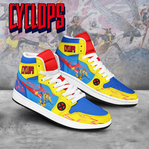 Tubopro Cyclops X-men AJ1 High Sneakers Shoes For Men And Women