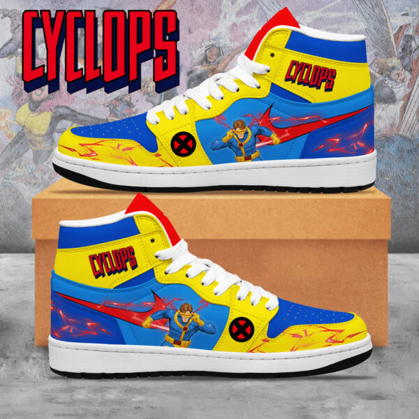 Tubopro Cyclops X-men AJ1 High Sneakers Shoes For Men And Women - Image 2